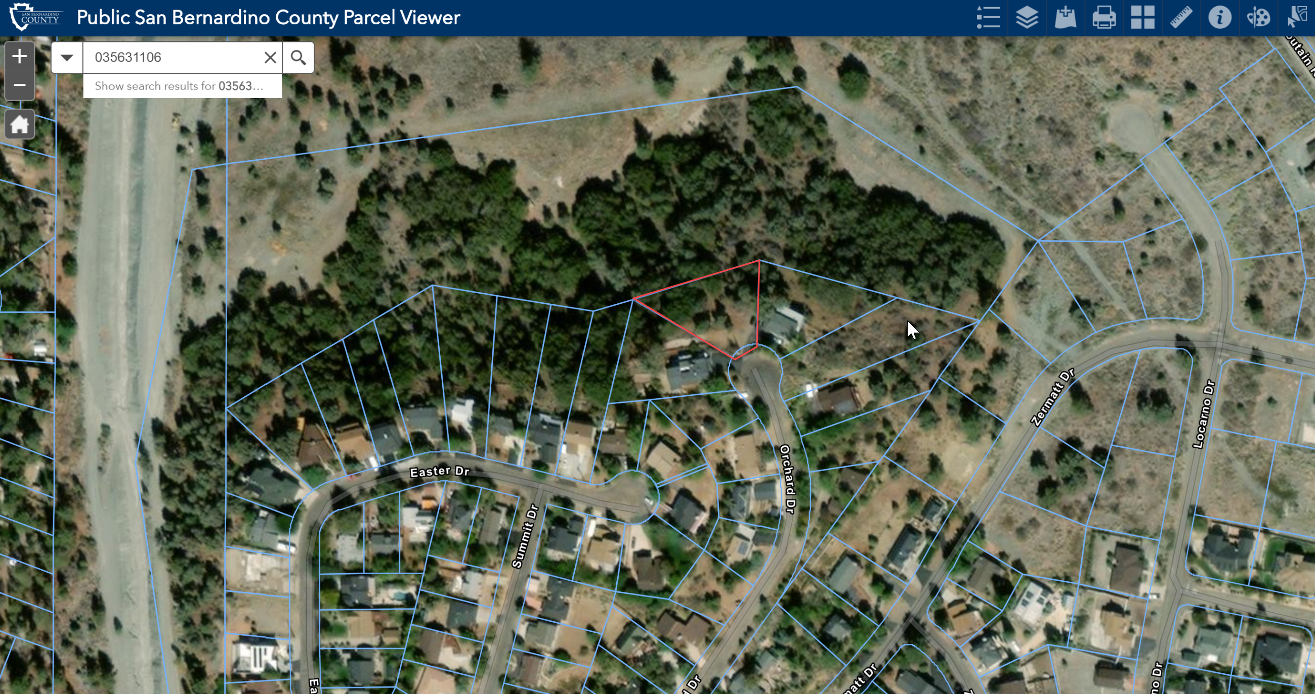 Parcel viewer orchard drive